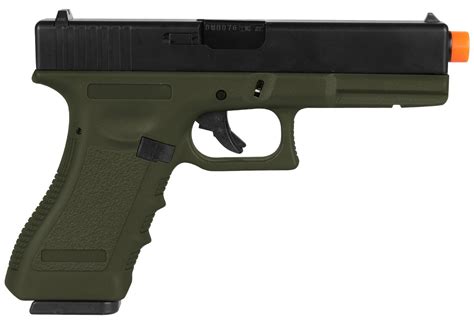 Airsoft Gás Gbb Pistola Army Glock R17 Green Metal Recarga Mercado