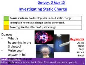 Investigating Static charge lesson | Teaching Resources