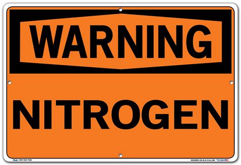 Vestil Nitrogen Warning Sign Wayfair