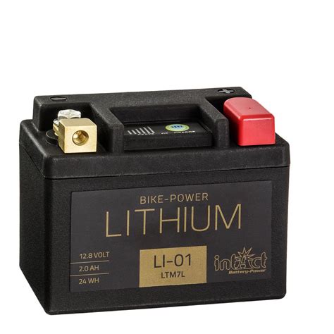 IntAct Bike Power Motorradbatterie Lithium Ionen LI 01 12V 2Ah