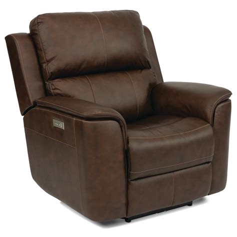 Flexsteel Latitudes Henry Casual Power Recliner With Power Headrest And Power Lumbar Support