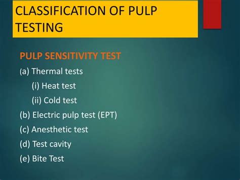 PULP VITALITY TEST Pptx