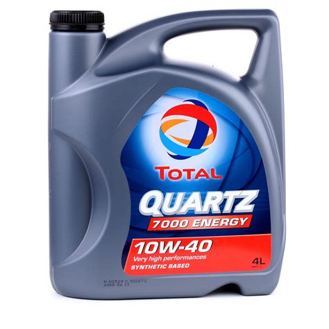 TOTAL Quartz 7000 Energy 2202891 Óleo do motor 10W 40 Capacidade 4l