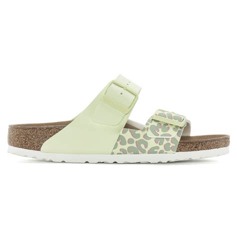 Arizona Split Birko Flor Faded Lime Birkenstock