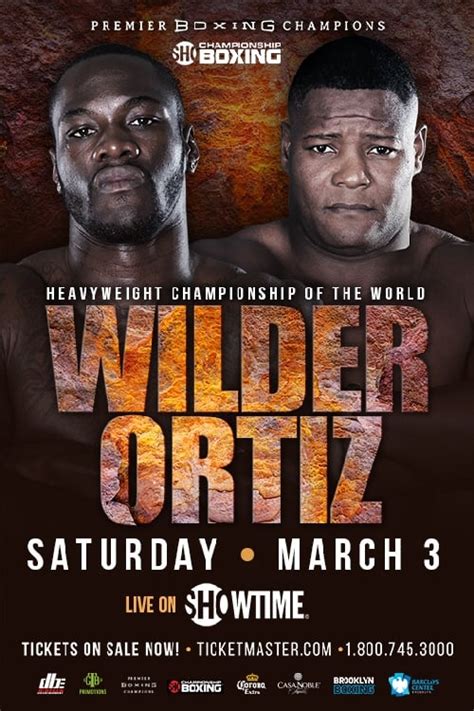 Deontay Wilder Vs Luis Ortiz 2018 Posters — The Movie Database Tmdb