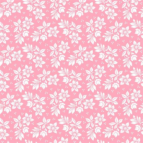 Papel De Parede Floral Flores Brancas Fundo Rosa Adesivo Shopee Brasil