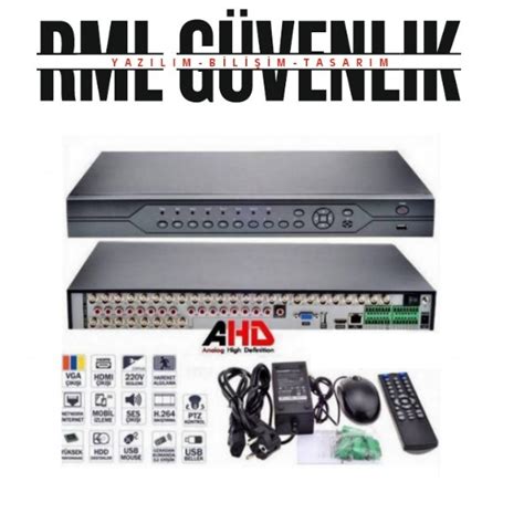 32 Kanal 5MP Full HD AHD H265 DVR Kayıt Cihazı RML 1032 fiyatları