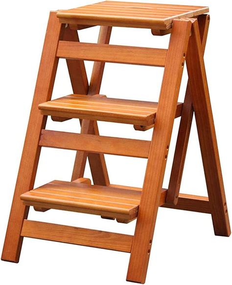 Step Stool 3 Step Stool Oak Wood Kids Bed Stairs Ladder