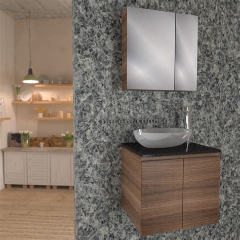 Dusche Gb Pvc Basin Cabinet Grey Brownish With Black Quatz