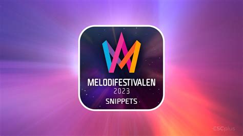 Sweden The Snippets Of The Fourth Melodifestivalen Heat Songs Are