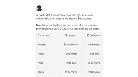 Nuevo Signos Zodiacales Fechas Infoupdate Org