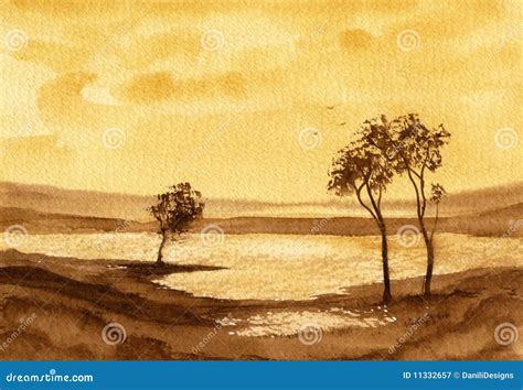 Sepia Landscape 2 Royalty Free Stock Photography Image 11332657
