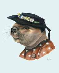 Beaver Lady Art Print – Berkley Illustration