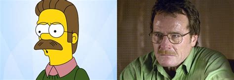 Steesh Look A Likes Ned Flanders And Bryan Cranston Simpsons Characters The Simpsons Real Life