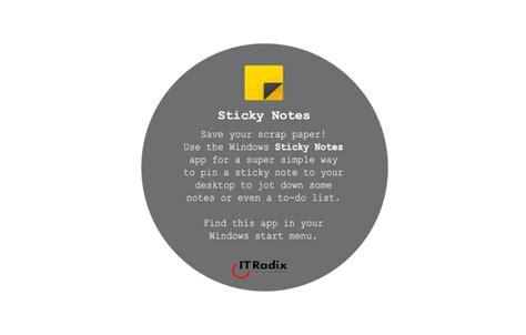 Tech Tip Sticky Notes It Radix Nj