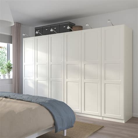 Pax Tyssedal Wardrobe Combination Whitewhite 300x60x201 Cm Ikea