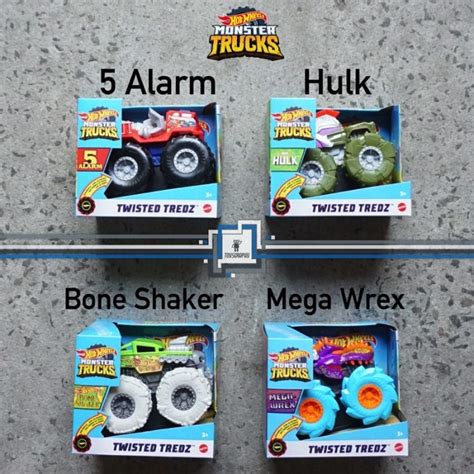 Jual Hot Wheels Monster Trucks Twisted Tredz Hotwheels Jam Friction Powered Shopee Indonesia