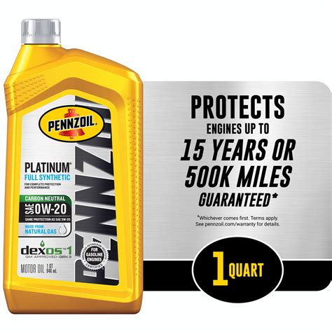 Pennzoil Platinum 0w 20 Aceite De Motor Sintético Chile Ubuy