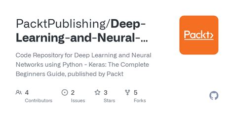 GitHub PacktPublishing Deep Learning And Neural Networks Using Python