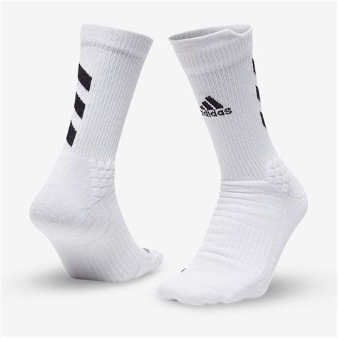 Adidas Alphaskin Crew Sock White Black Mens Clothing Pro Direct