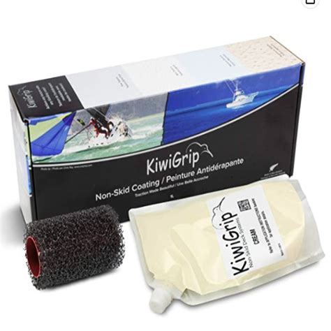 Kiwigrip Safety Non Skid Coating Cream 4l W Pouch And Roller