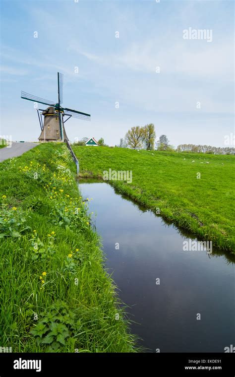 Dutch Windmill Netherlands Stock Photo Alamy