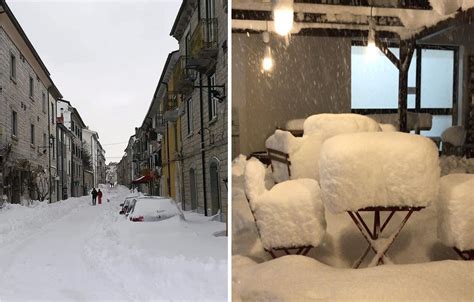 Maltempo Pieno Di Neve SullAppennino 60cm A Capracotta SantEufemia