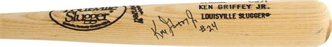 Ken Griffey Jr Rookie Era Signed Professional Model Bat Psa