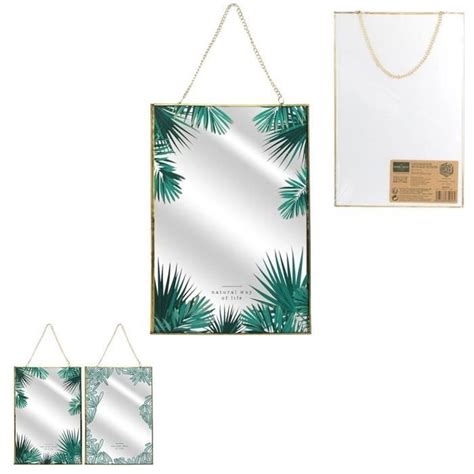 JUNGLE Déco murale miroir Jungle 20x42 cm Cdiscount Maison