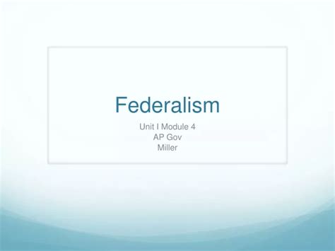 Ppt Federalism Powerpoint Presentation Free Download Id 9388259