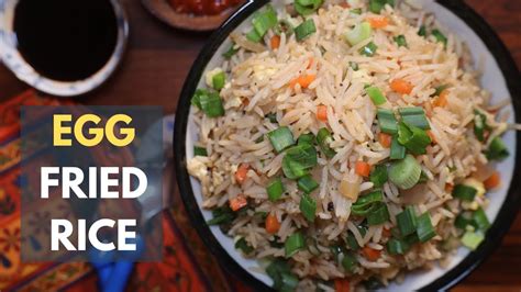 Simple Egg Fried Rice Indian Chinese Restaurant Style Egg Fried