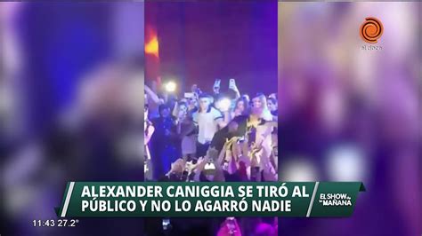 Alexander Caniggia Se Tiró Al Público Y Nadie Lo Agarró😂 Youtube