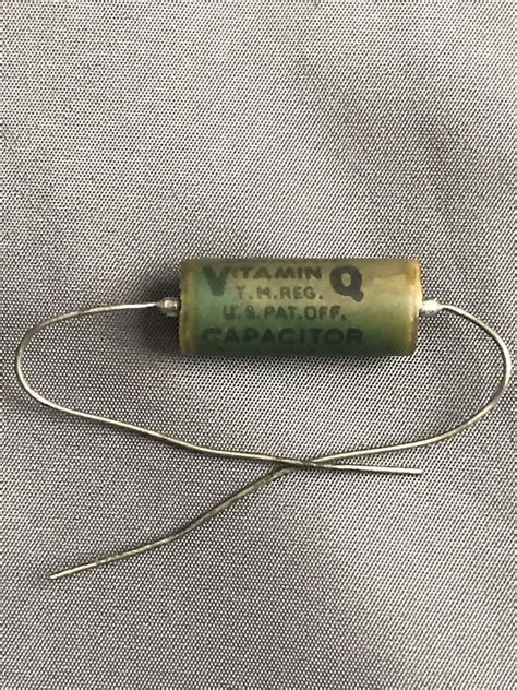 Sprague 1 Uf 100v Pio Vitamin Q Oil Capacitor 1958 Reverb