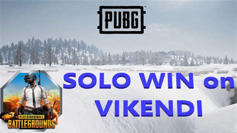 PUBG SOLO Winner Winner Chicken Dinner On Vikendi YouTube