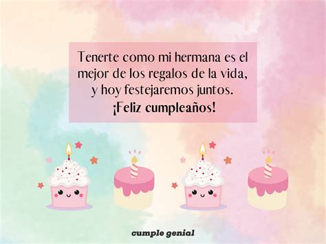 Tarjetas de Cumpleaños para una Hermana - Cumple Genial