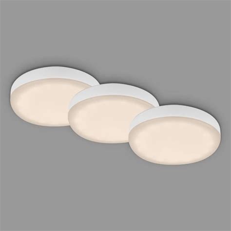 Briloner Lot De 3 Spots Encastrés Led Pour Salle De Bain Sans Cadre