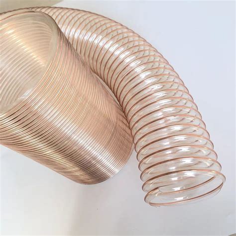 Mm Steel Wire Reinforced Pu Ducting Flexible Duct Hose With Spring