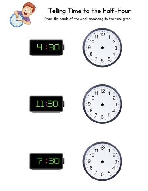 Telling Time Printable Telling Time Clock Worksheets Printable Learning Pages Learning