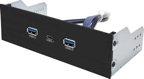 Graugear Usb C Frontpanel Zoll Usb Hub Mit X Usb Gen X Type