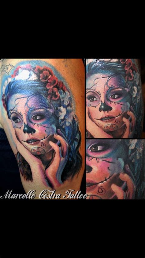 Tattoo Eseguito Alla Milano Tattoo Convention Catrina Santa Muerte By