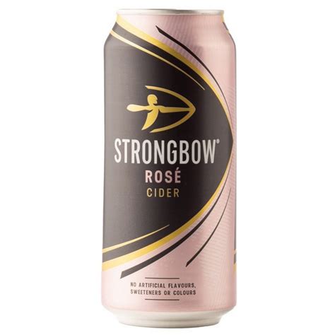 Strongbow Rose Cider Can 440ml Case 24 Grapevine Guernsey