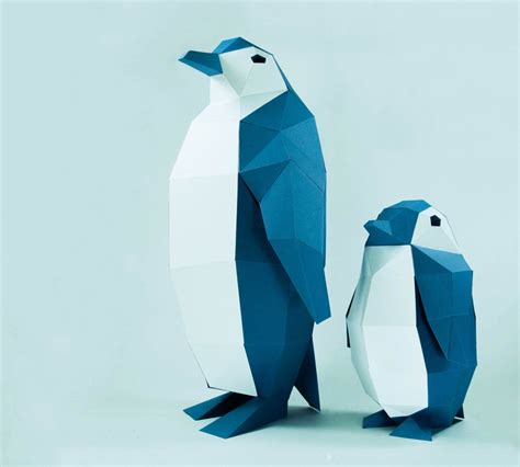 Penguin Model Penguin Paper DIY Kit 3D Papercraft Animals