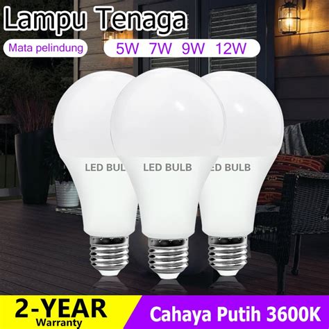 Jual Lampu Garansi Platinum Led Bulb W W W W Bohlam Led Cool White