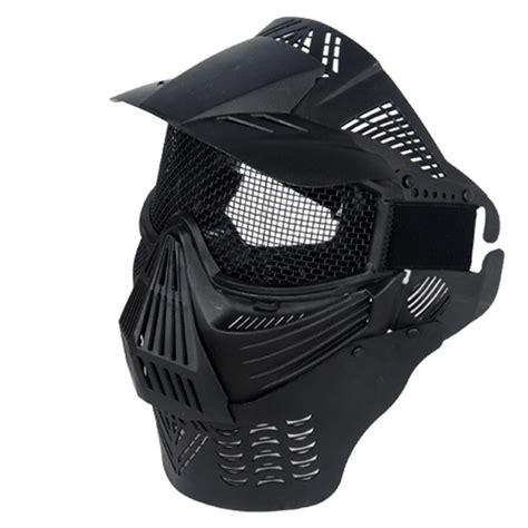 Ukarms Airsoft Full Face Mesh Mask With Neck Protection