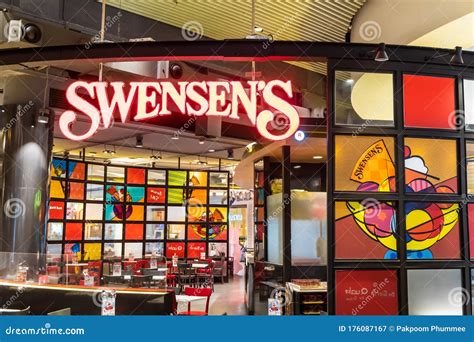 A Swensen`s Sundae Ice Cream In A Swensen`s Ice Cream Shop. Editorial ...