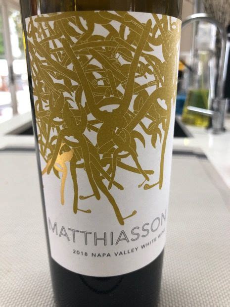 2018 Matthiasson White Wine Usa California Napa Valley Cellartracker