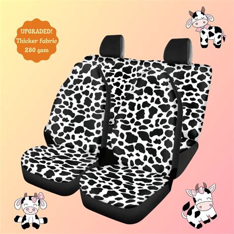 Cow Print Car Seat Covers For Vehicle Seat Covers For Car Full Set Cow Car Accessories Cow