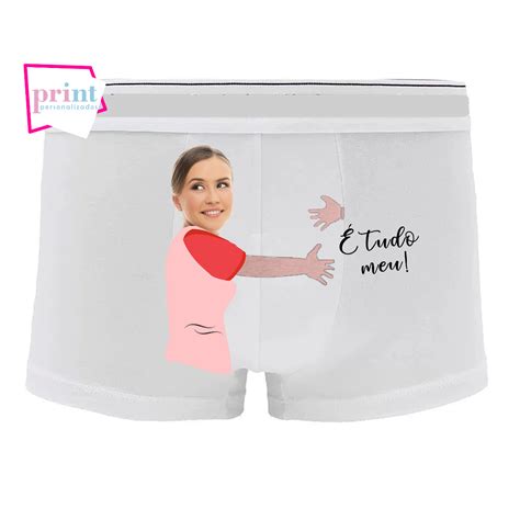 Cueca Personalizada Foto Dia Dos Namorados Tem Dona Shopee Brasil