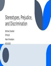 Understanding Stereotypes Prejudice And Discrimination Course Hero