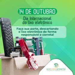 Dia Internacional Do Lixo Eletr Nico Ecotronics Ambiental Solu Es